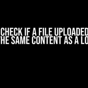 How to Check if a File Uploaded to AWS S3 Has the Same Content as a Local File