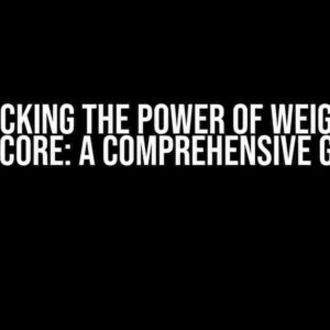 Unlocking the Power of Weighted F1-score: A Comprehensive Guide